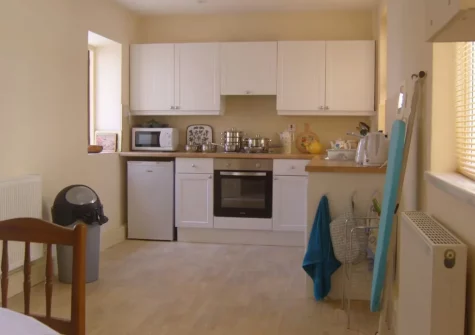 The kitchen at Mabel's Haven, Tenby