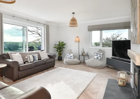 The living room at Maes Coch, Abersoch
