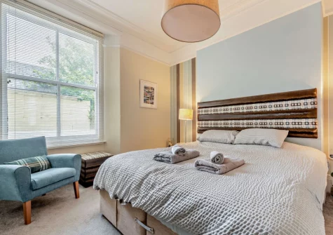 The bedroom at Main Sail, Tenby