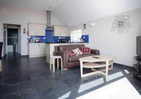The living area at Manor View, Pendine