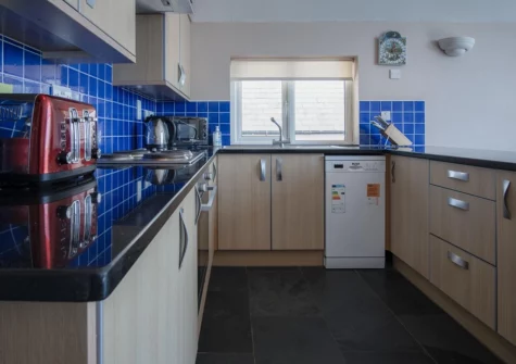 The kitchen at Manor View, Pendine