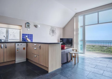 The kitchen at Manor View, Pendine