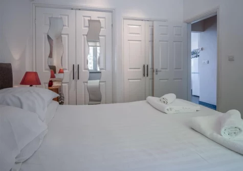 The bedroom at Manor View, Pendine