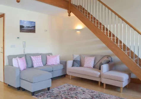 The living area at Marina Retreat, Milford Haven