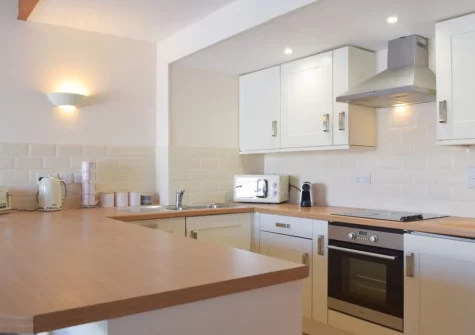 The kitchen at Marina Retreat, Milford Haven