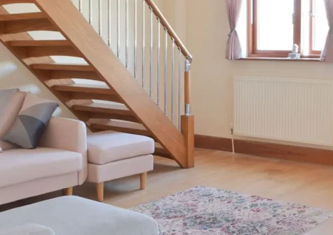 Marina Retreat, Milford Haven is a stylish three-bedroom maisonette set within the vibrant marina, featuring captivating waterway views from your balcony, contemporary coastal interiors, and waterfront restaurants just moments from your door.