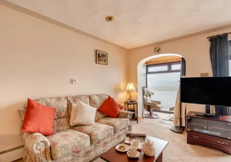 The living area at Mariners Reach, Saundersfoot