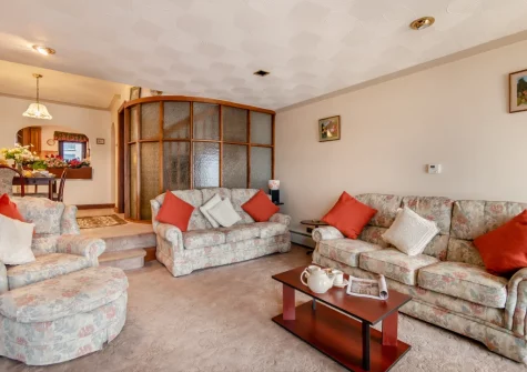 The living area at Mariners Reach, Saundersfoot