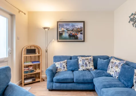 The living area at May's Place, Tenby