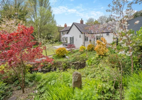 The rear garden at Miners Arms Cottage, Stepaside