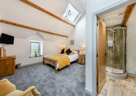 Bedroom #1 at Minffordd, Penmaenpool