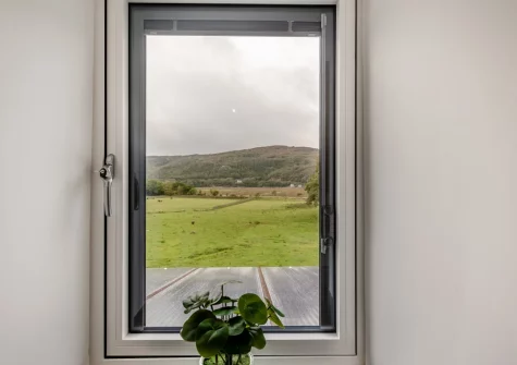 The view from bedroom #2 at Minffordd, Penmaenpool