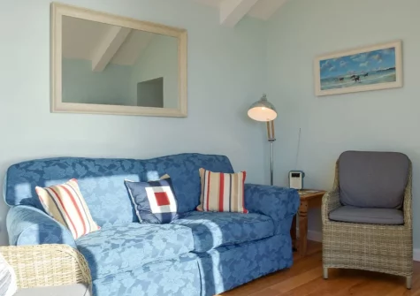 The living area at Mole End, Amroth