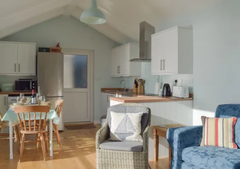 The living, dining area & kitchen at Mole End, Amroth