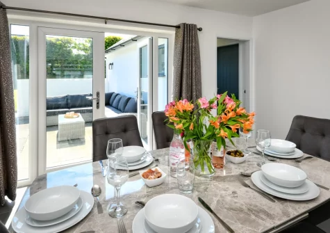 The dining area at Mor a Mynydd, Abersoch