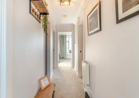 The hallway at Mor Glas View, Tenby