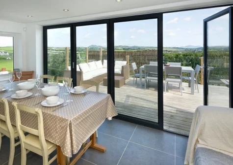 The dining area at Morannedd, Bwlchtocyn