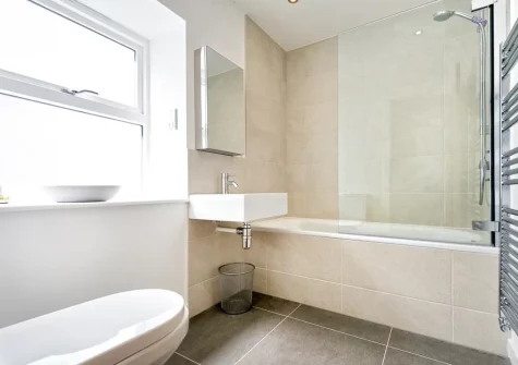 The ground floor bathroom at Morannedd, Bwlchtocyn