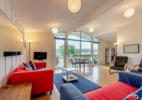 The living & dining area at Morning Tide, Burton Ferry