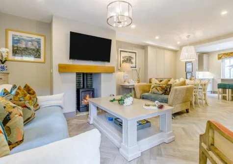 The living area at Mulberry Cottage, Conwy