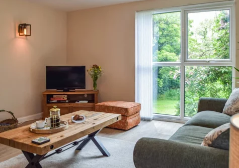 The living room at Mutton Hill Cottage, Pembroke