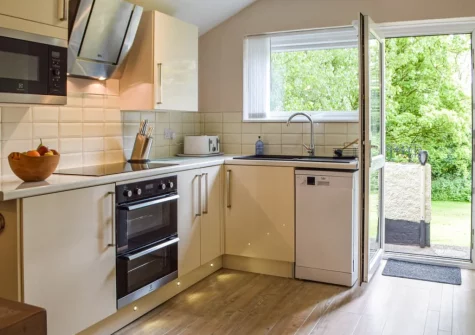 The kitchen at Mutton Hill Cottage, Pembroke