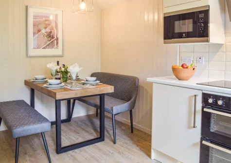 The kitchen & dining area at Mutton Hill Cottage, Pembroke
