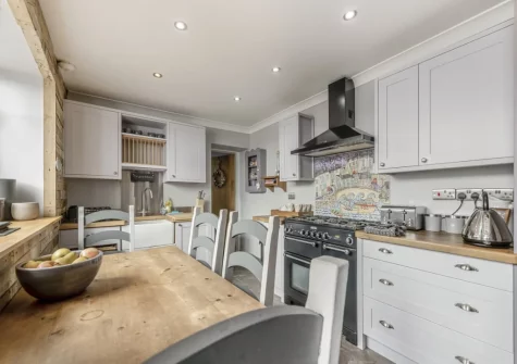 The kitchen at Nelson Cottage, Tenby