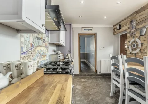 The kitchen at Nelson Cottage, Tenby