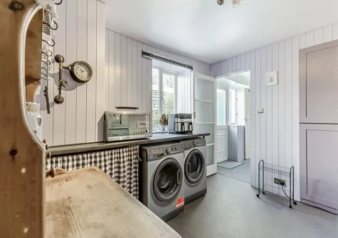 The utility room at Nelson Cottage, Tenby