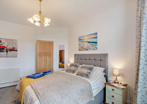 Bedroom #1 at North Bay Bungalow, Rhos on Sea