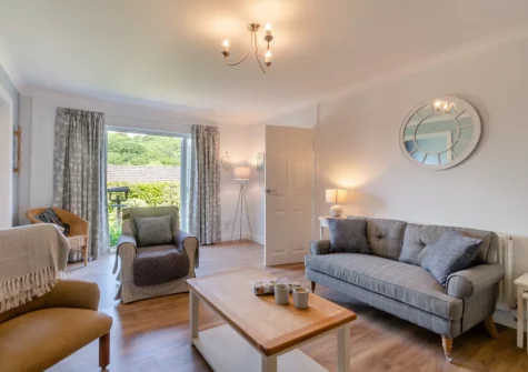 The living room at Oak View, Tenby