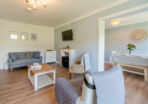 The living room at Oak View, Tenby