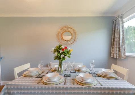 The dining room at Oak View, Tenby