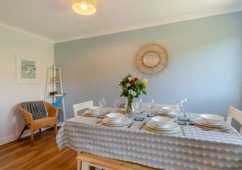 The dining room at Oak View, Tenby