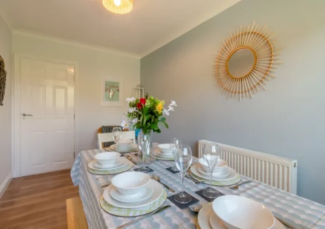 The dining room at Oak View, Tenby