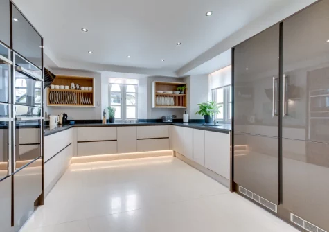 The kitchen at Ocean House, Tenby