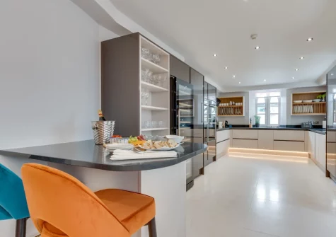 The kitchen at Ocean House, Tenby