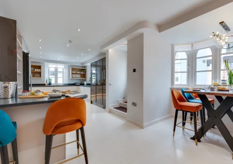 The kitchen at Ocean House, Tenby