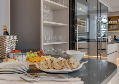 The kitchen at Ocean House, Tenby