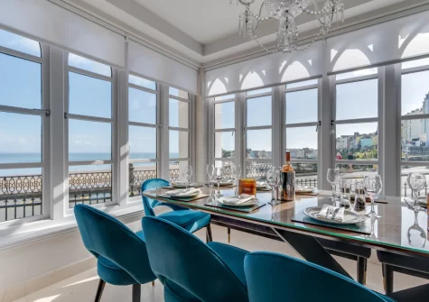 The dining area at Ocean House, Tenby