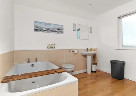 The bathroom at Ocean Way, Pembroke Dock