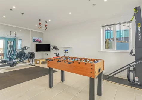 The games & fitness room at Ocean Way, Pembroke Dock
