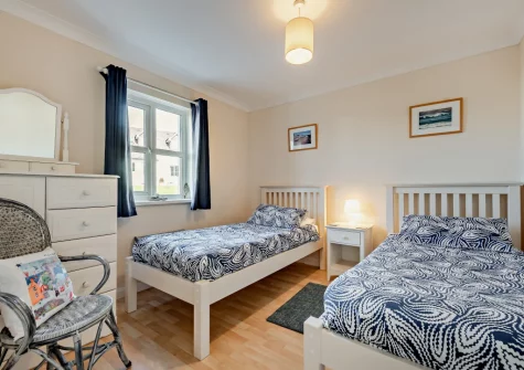 Bedroom #2 at Ol Tywydd, Broad Haven