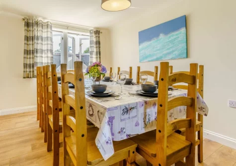 The dining area at Old Mart Gate House, Narberth