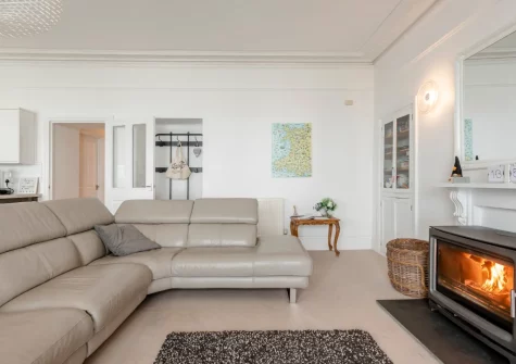The living area at One Charlton House, Tenby