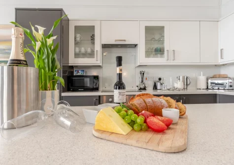The kitchen at One Charlton House, Tenby