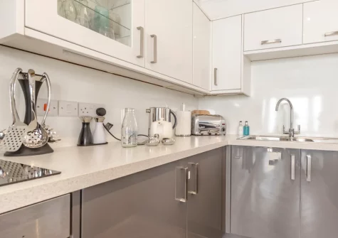 The kitchen at One Charlton House, Tenby