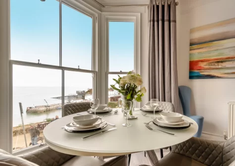 The dining area at One Charlton House, Tenby