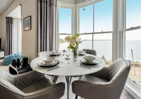 The dining area at One Charlton House, Tenby
